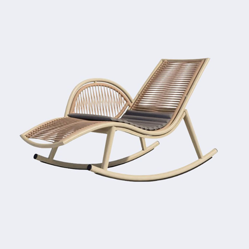 Chaise berçante en métal American Country Art