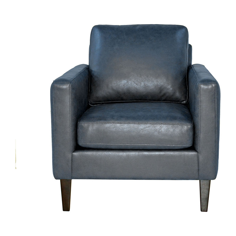 Fauteuil club en polyester 34 po, Marine
