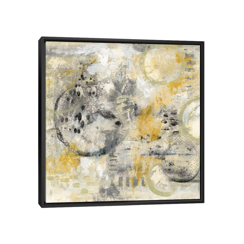 « de dérive », reproduction sur toile, H 18 po x l 18 po x P 1,5 po, Toile avec cadre noir, Pas de tapis