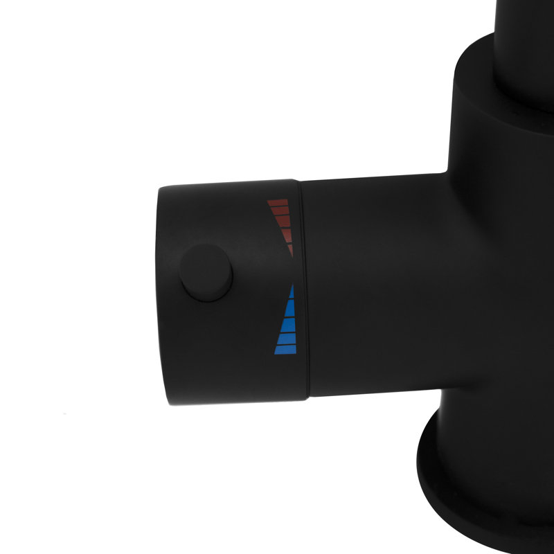 Gemini Pull Down Touchless Single Handle Kitchen Faucet With Side Spray, Matte Black