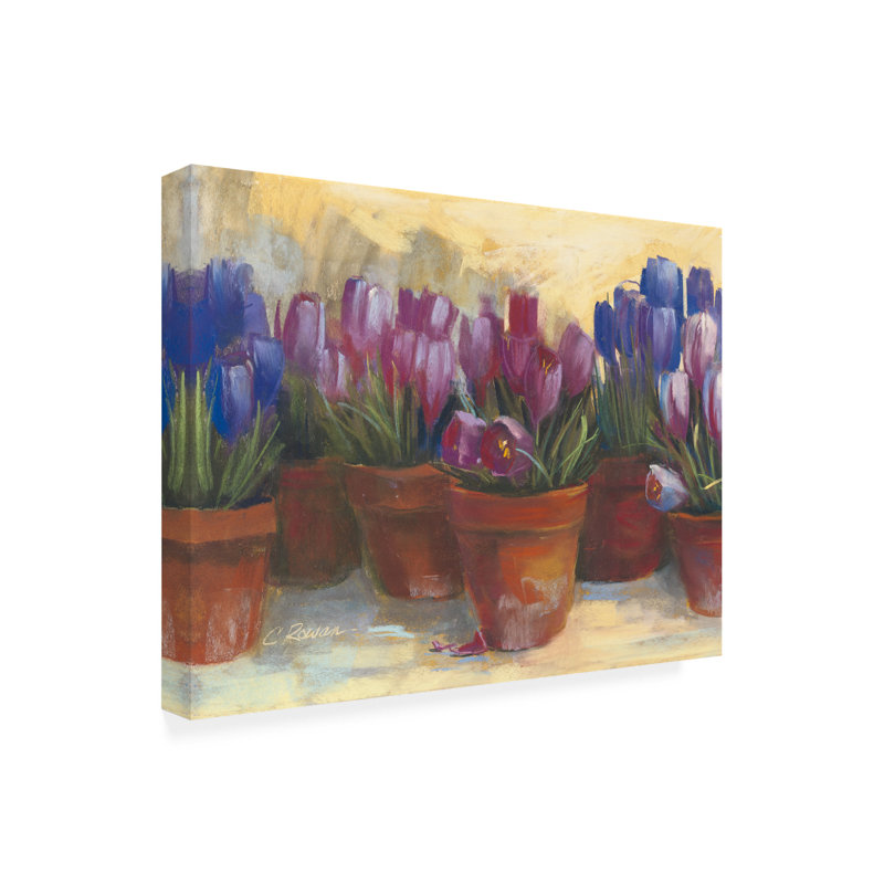 All-Weather Canvas Plants & Flowers Wall Decor, 24" H x 32" W x 1.5" D