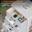 Yatendra Modular L-Shaped Steel Writing Desk with Built-In Electrical Outlet-1183165717