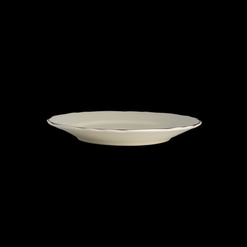 STYLELINE NOIR Assiette styleline marron, Blanc/rouge