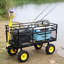 Chariot à gros chariot durable avec pneus pneumatiques pour faciliter le transport dans le jardin et la ferme