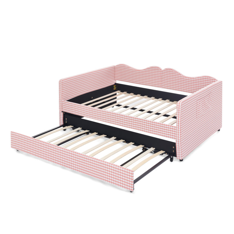 Lits multifonctionnels avec rangement, lit de jour en bois et bois aggloméré Vichy pour chambre d'enfant