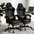 Adjustable Reclining Ergonomic Faux Leather Swiveling PC & Racing Game Chair(Set Of 2)