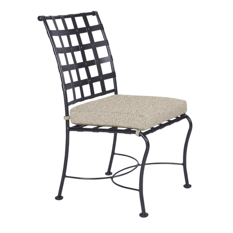 Classico Outdoor Dining Side Chair, Graphite, Adena Shale