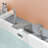 1 Handle Deck Waterfall Faucet with Diverter-110475802