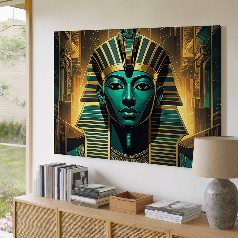Toile Cyber Pharaoh, H 9 po x l 12 po