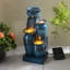 Weather Resistant Cascade Fountain with Light-1452873374