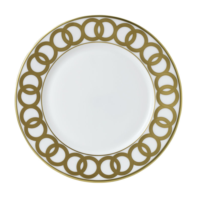 Riveria Handmade Bone China Dinner Plate, White
