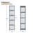 5-Tier Display Cabinet With Flip Up Door, Curio Cabinet Collection Display Shelf Showcase Bookcase-1164831607-1164831369