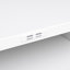 Classeur de bureau blanc: 2 portes en acier avec 4 roulettes mobiles et support pour imprimante à surface lisse: finition blanche universelle-1735582015