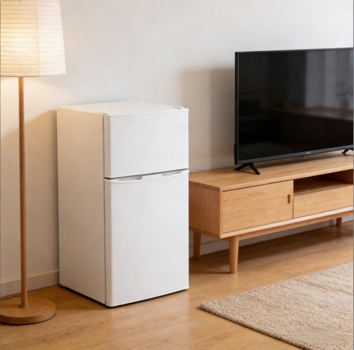 (White)Home Office Compact Refrigerator,Mini Fridge