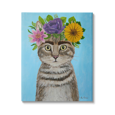 «Fun Manx Cat», arrangement floral audacieux, peinture par Coco de Paris - photographie
