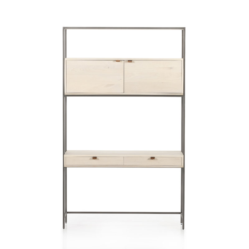 Trey Solid Wood Writing Desk, Dove Poplar