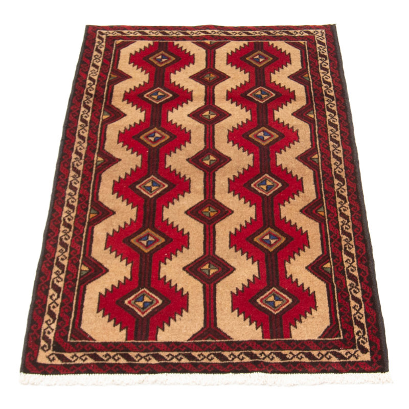Tapis unique en laine noué à la main 3 pi 3 po x 5 pi 9 po nouvel âge Hamden