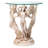 Beldin Glass Top Figurine End Table