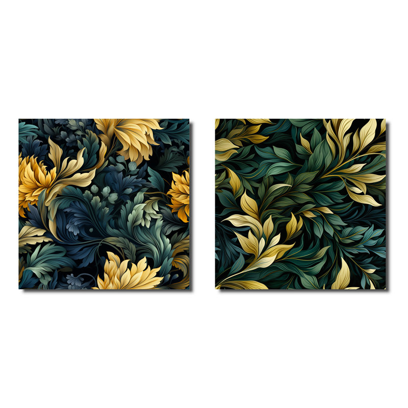 Huntingdon - Ensemble de 2 plantes carrées, Toile tendue, H 36 po x l 73 po