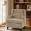 Fauteuil d'appoint moderne - Canapé simple moelleux avec dossier ergonomique et pieds en bouleau-1350276614