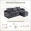 103.54 " Corduroy L-Shaped Sectional with Ottoman-1409211645