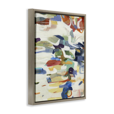 Cadre flottant à abstraction primaire, conception par Lisa Ridgers