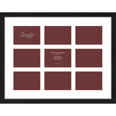 Black Matte Picture Frame with Mat
