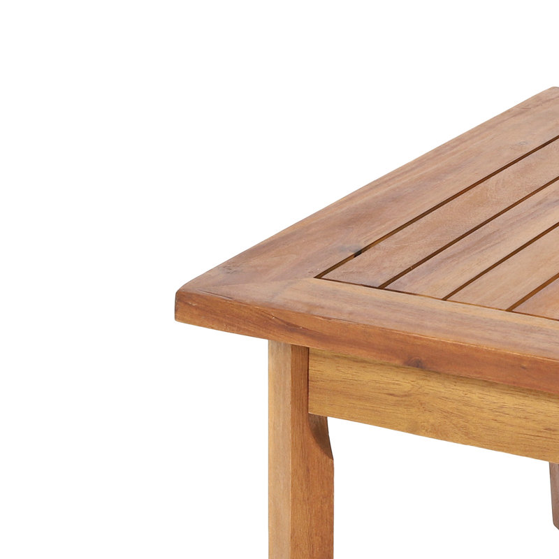 Table basse de style Mid-Century moderne - en bois avec coussins d'eau - style lattes et design magnifique