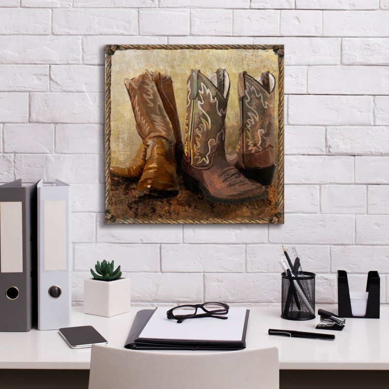 «Roped In bottes» par Art Licensing Studio, art mural sur toile