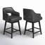 Tabouret de comptoir pivotant 26 po Bethine-1203329569