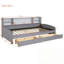Lit plateforme simple tapissier avec rangement et tiroirs-124898834