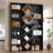 6-Tier Open Bookshelf, Bookcase With Diamond Accent Compartments, 46.7 X 9.4 X 70.9 Inches-926015871