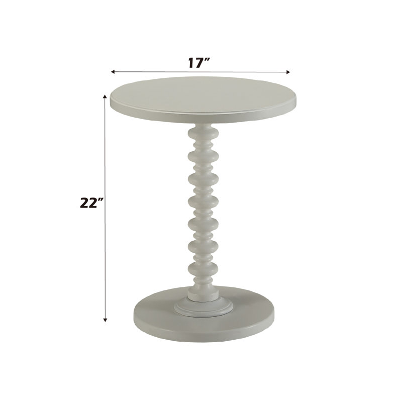 Table d'appoint Acton, Blanc