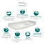 Plateau de meuble-lavabo simple 25,25 po Vision-982799879-982799885