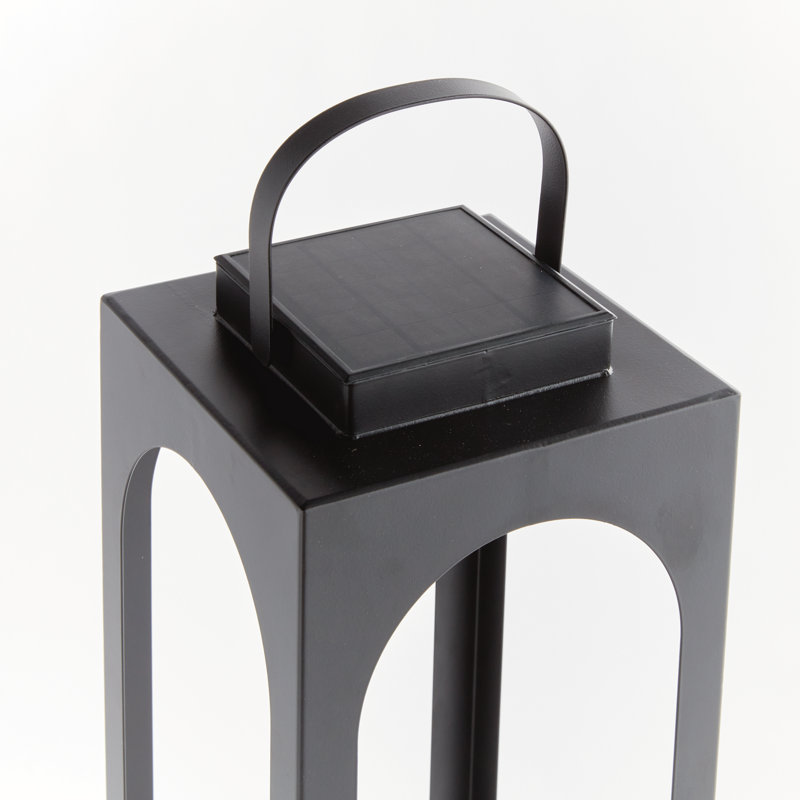 BROOKS SOLAR LED LANTERN 24", 24", Black