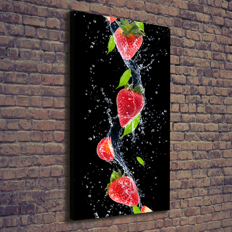 Strawberries - Wrapped Canvas Print