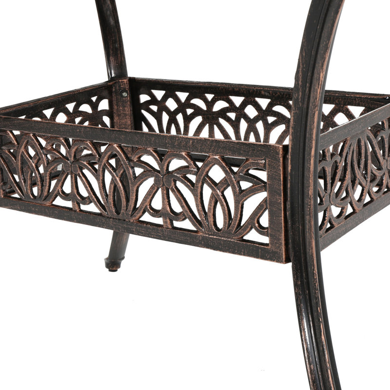 Table basse d'extérieur en aluminium moulé Tucson