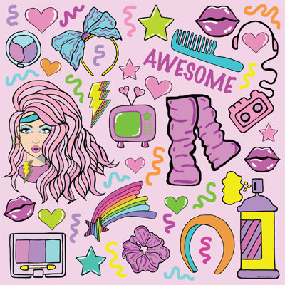 " 80s Icon Collage II "