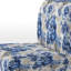 Rustic Victorian Brocade Victorian Motif - Chaise d'appoint de chalet rembourrée à motif floral-101858027