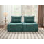 Canapé modulaire à assise profonde avec dossier réglable - canapé compressible en chenille de 39,37 po pour le salon, la chambre à coucher, le salon (2 pièces), noir.-133091021-133091023