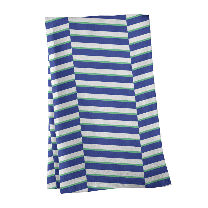 Jaya Tea Towel Kitchen Towel, Blue/White, Poly Twill