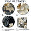 Flower Elegance Neutral Gray - Cottage, décoration murale traditionnelle 4 pièces-976095676-976095667