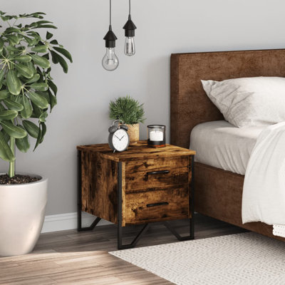 Aimilios 40cm W Metal Bedside Table