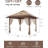 13X13ft Outdoor Pop Up Gazebo, Height Adjustable Pop Up Tent Gazebo With Mesh Cover-110771500
