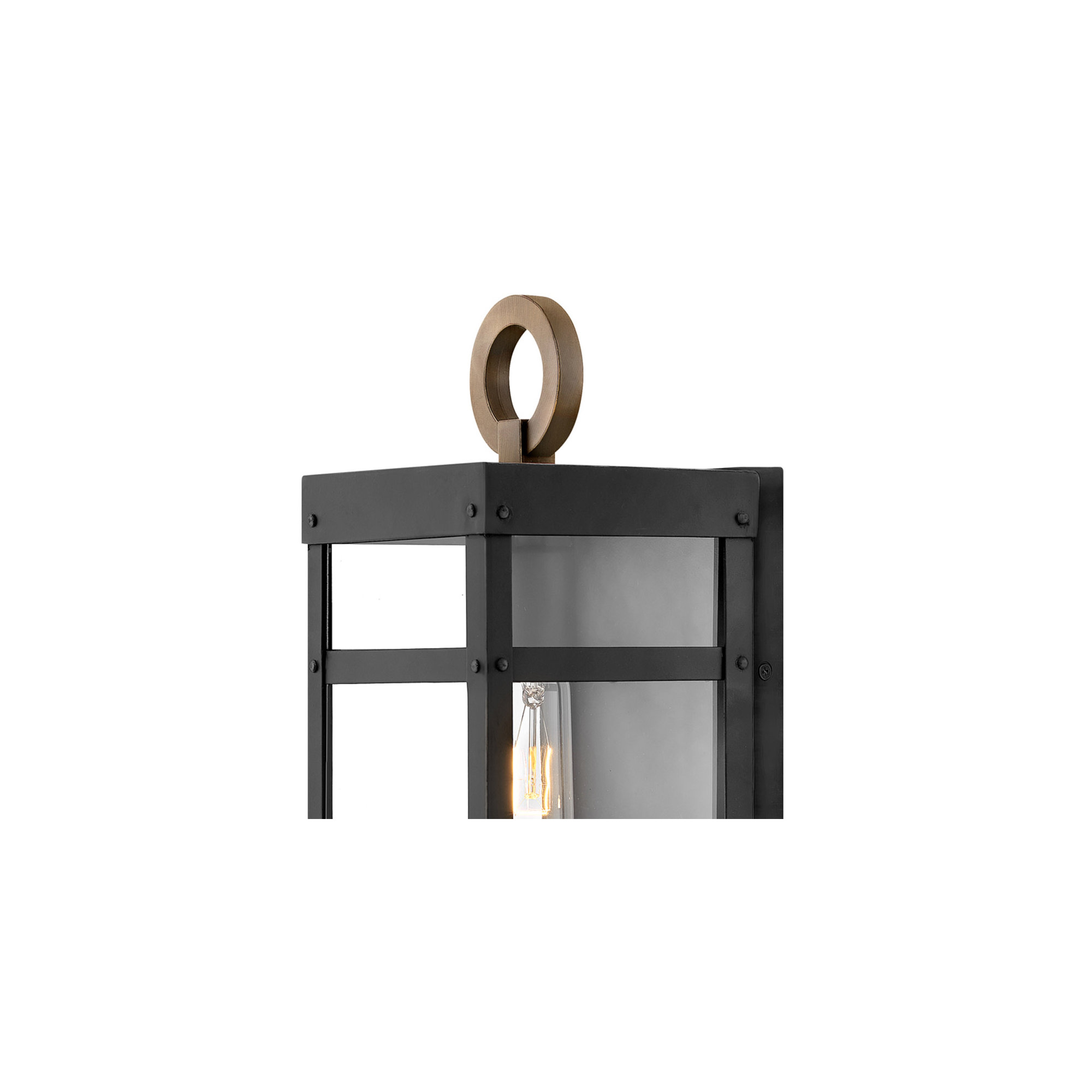 Amelia Single Light Outdoor LED Wall Light, 13" H x 5.5" W x 6.5" D