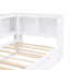 Twin Size Daybed With Trundle, Storage Cabinets And USB Ports, White
