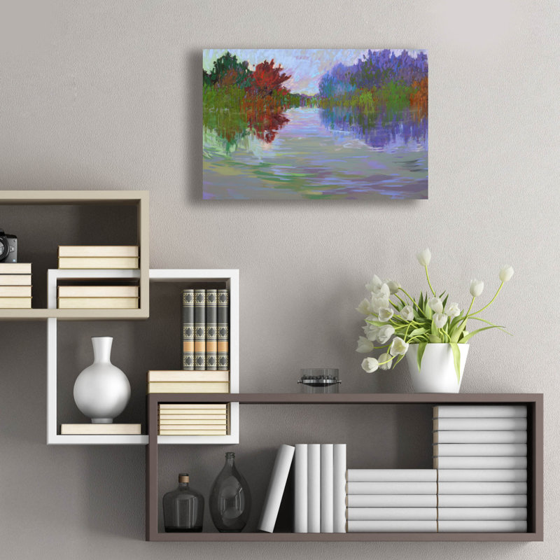 " Waterways VII " by Jane Schmidt, 16" H x 24" W