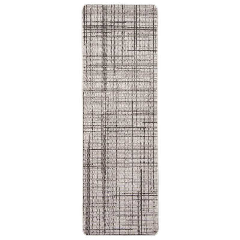 Tapis gris intérieur / extérieur Vista, Tapis de couloir 2 pi 2 po x 6 pi 7 po