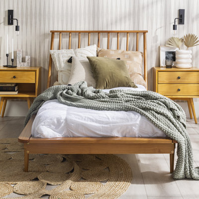 Henline Solid Wood Platform Spindle Bed