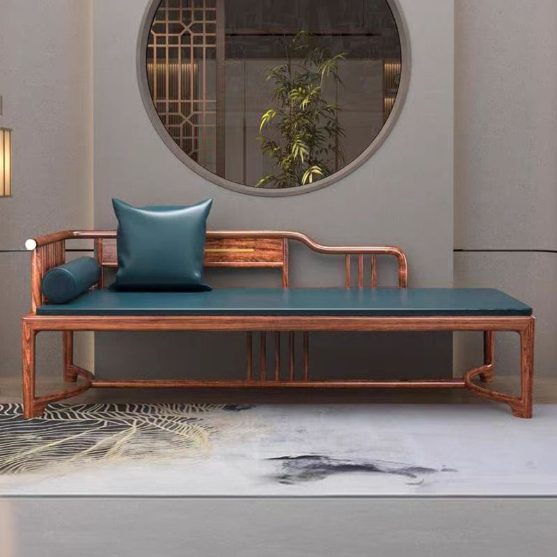 Chaise longue rembourrée Simple, Accoudoir à gauche (vu de face)